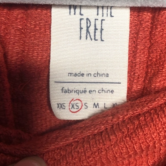 We The Free long sleeve top‎ with belt orange size XS - Picture 4 of 7